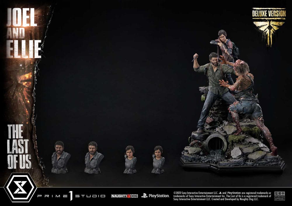 The Last of Us Part I statuette Ultimate Premium Masterline Series Joel & Ellie Deluxe Bonus Version (The Last of Us Part I) 73 cm