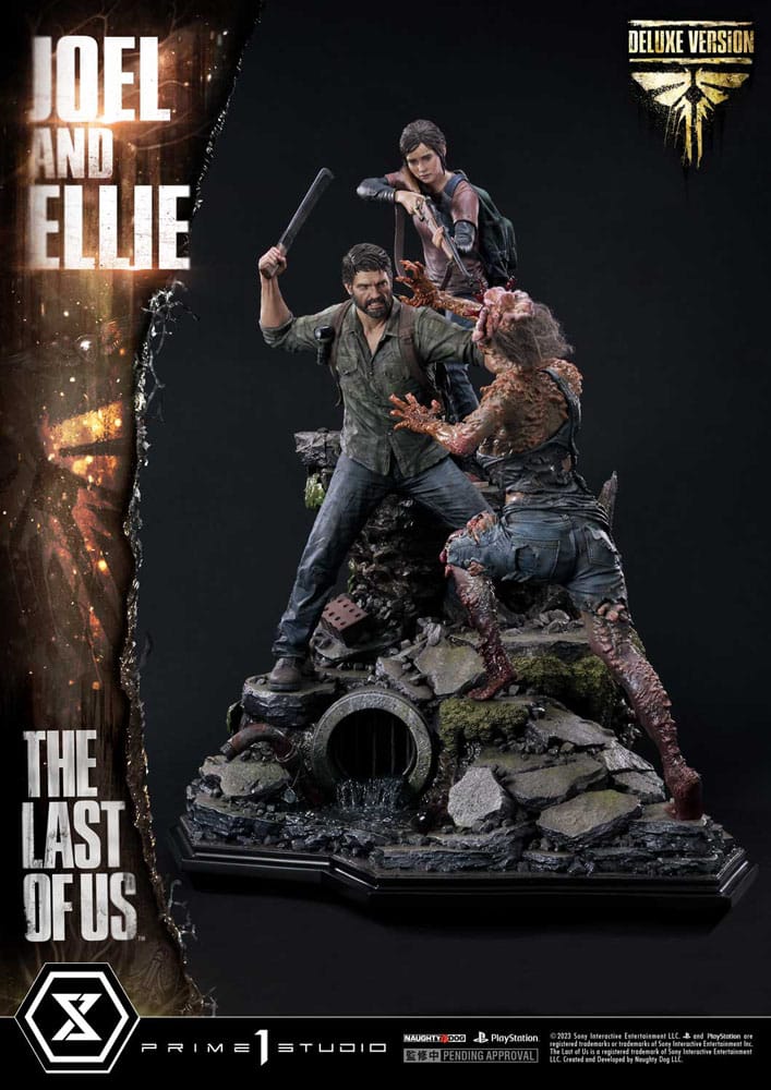 The Last of Us Part I statuette Ultimate Premium Masterline Series Joel & Ellie Deluxe Bonus Version (The Last of Us Part I) 73 cm