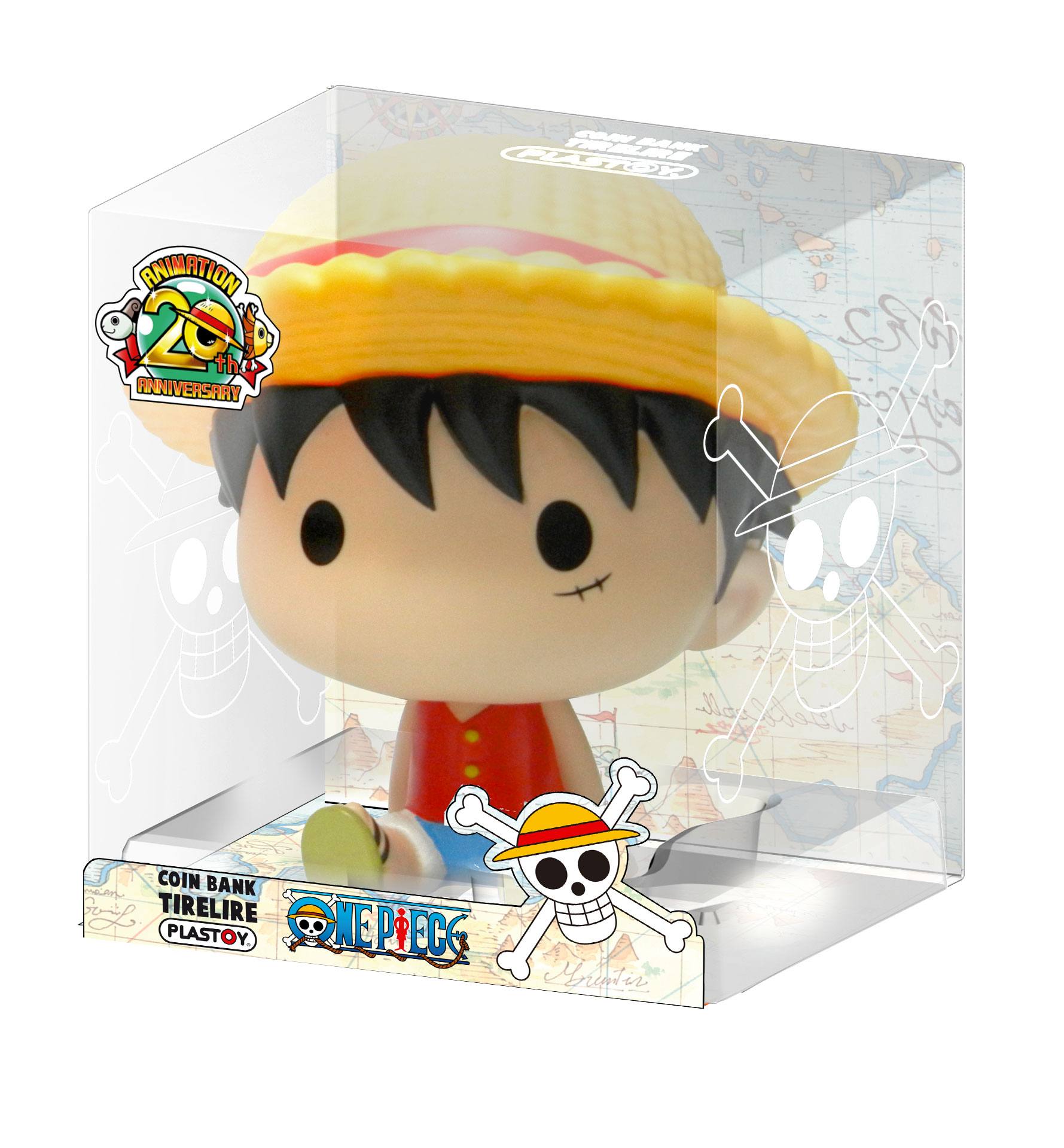 One Piece tirelire Chibi PVC Luffy 15 cm