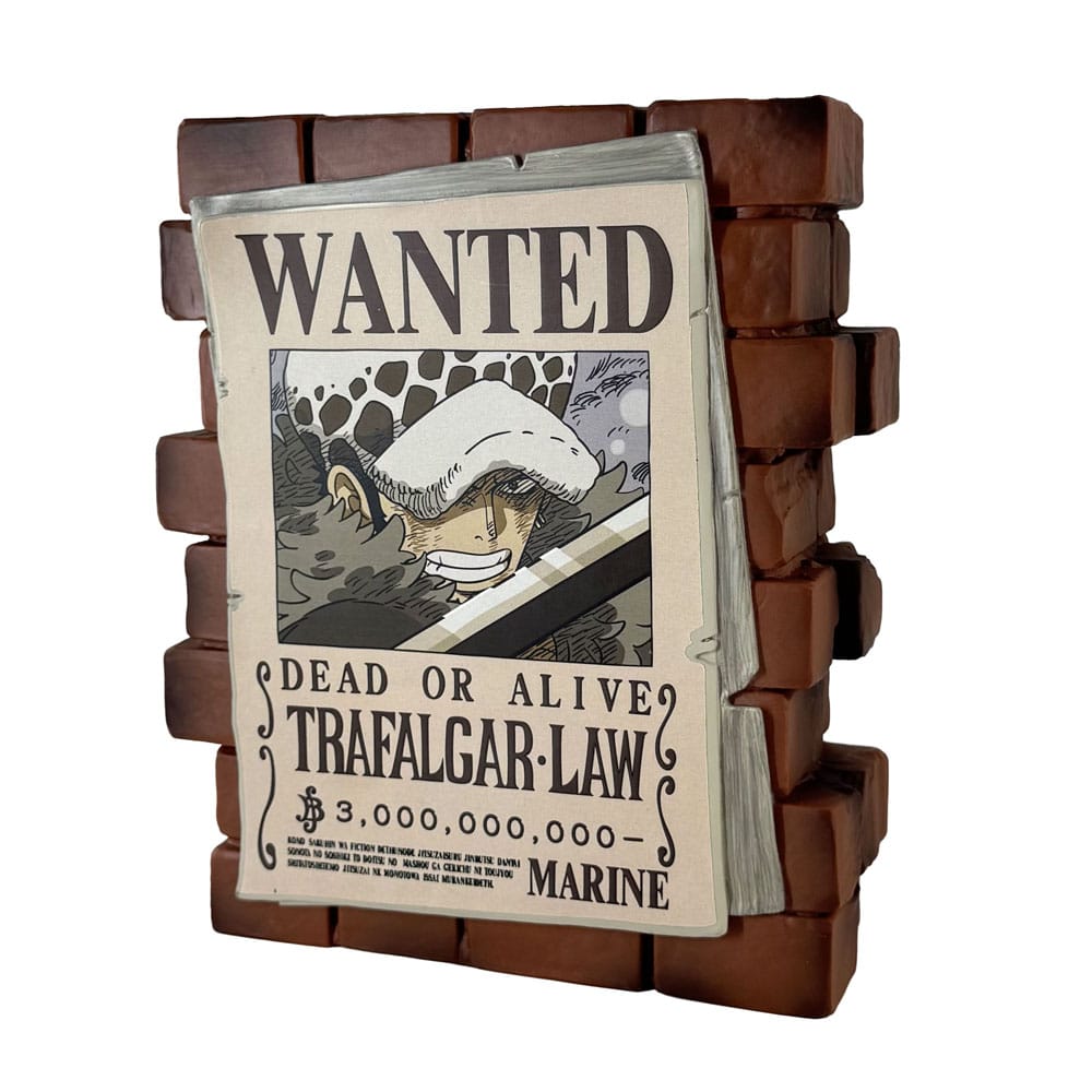 One Piece tirelire PVC Law Wanted