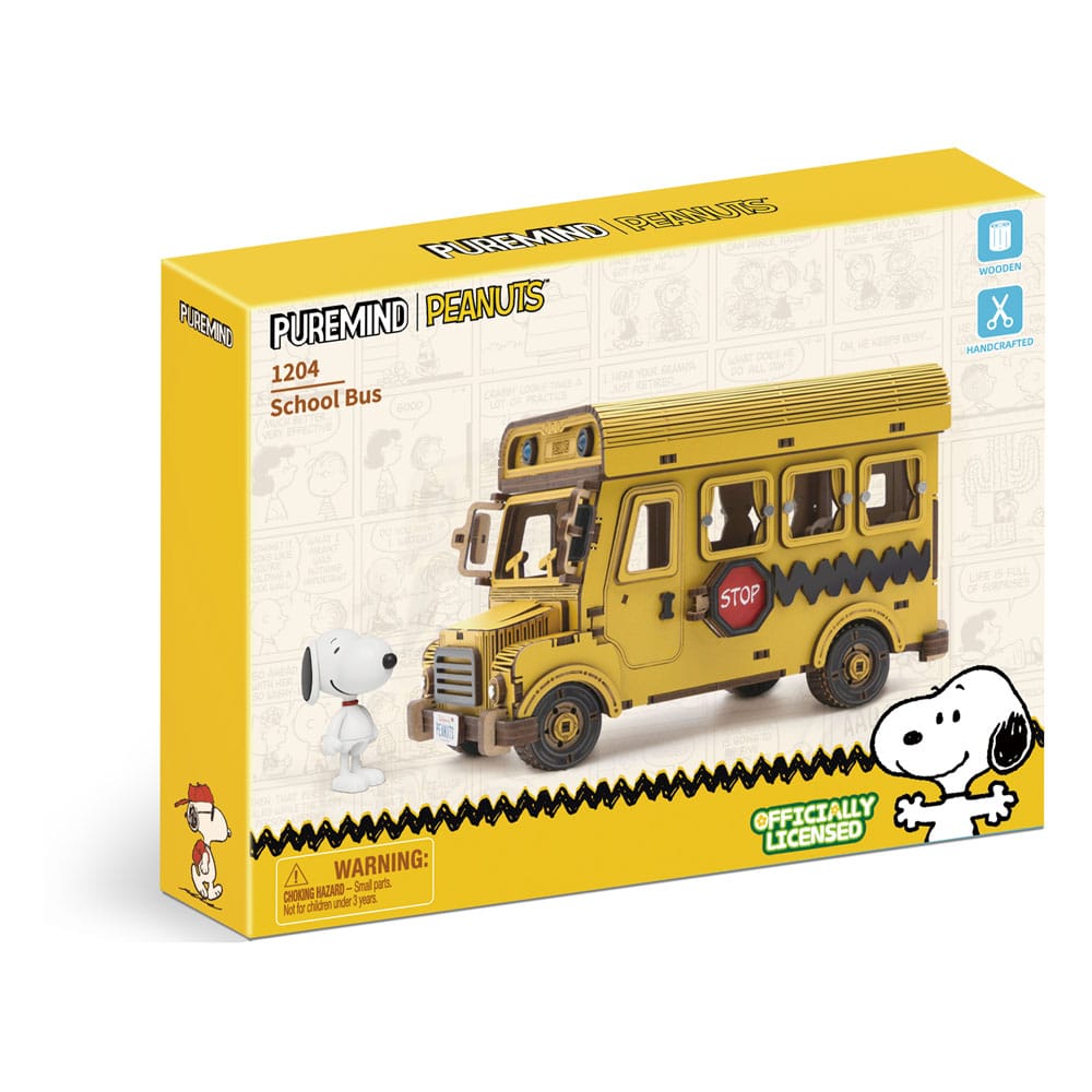 Peanuts Puremind Jeu de construction School Bus