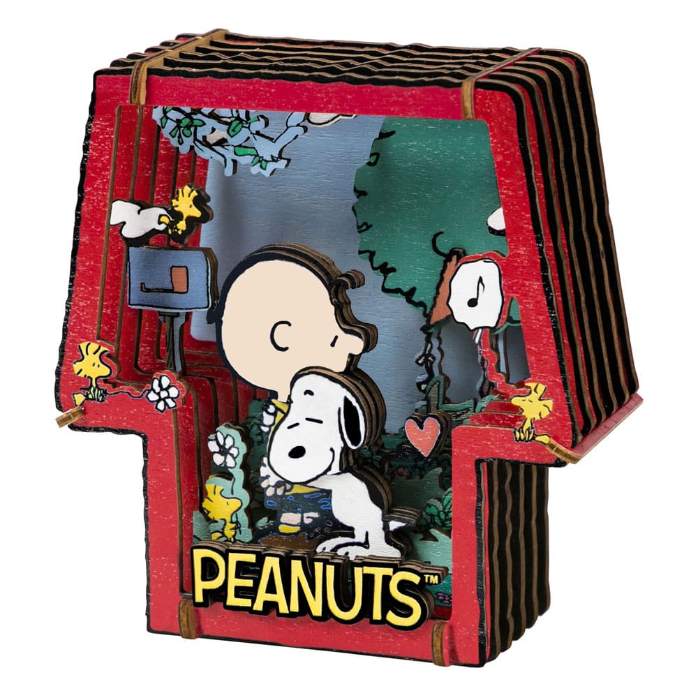 Peanuts Puremind maquette Wooden Theater Healing Hug