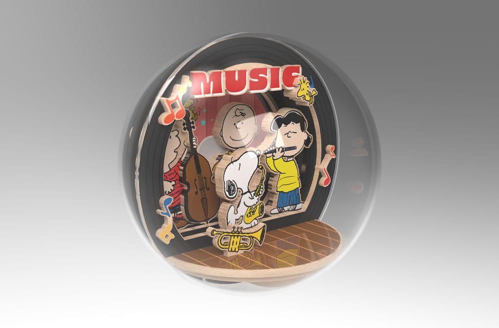 Peanuts Puremind maquette Le globe Wooden Theater Globe Night of Music