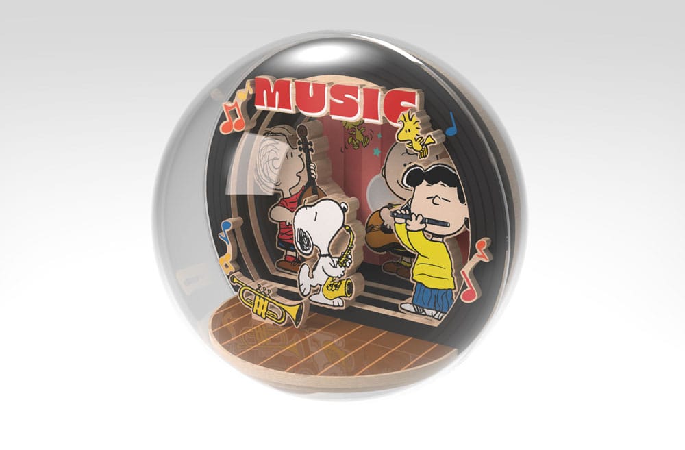 Peanuts Puremind maquette Le globe Wooden Theater Globe Night of Music