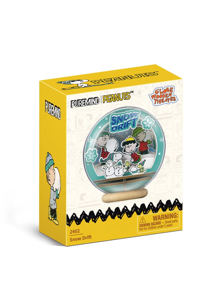 Peanuts Puremind maquette Wooden Theater Globe Snow Drift