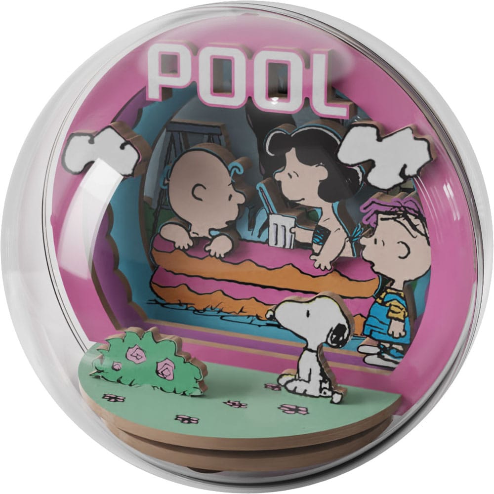 Peanuts Puremind maquette Wooden Theater Globe Cool Pool