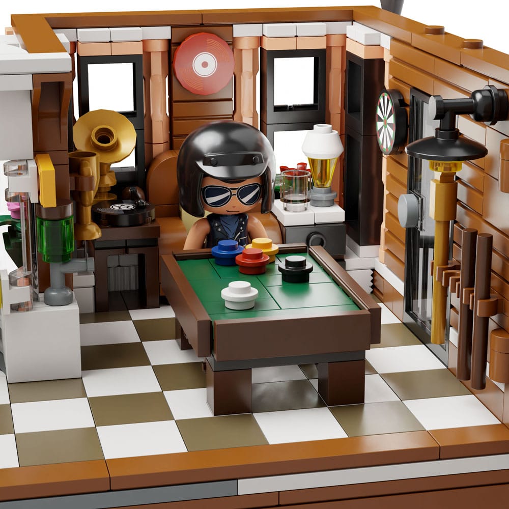 Pantasy Original Jeu de construction Motorcycle Restaurant