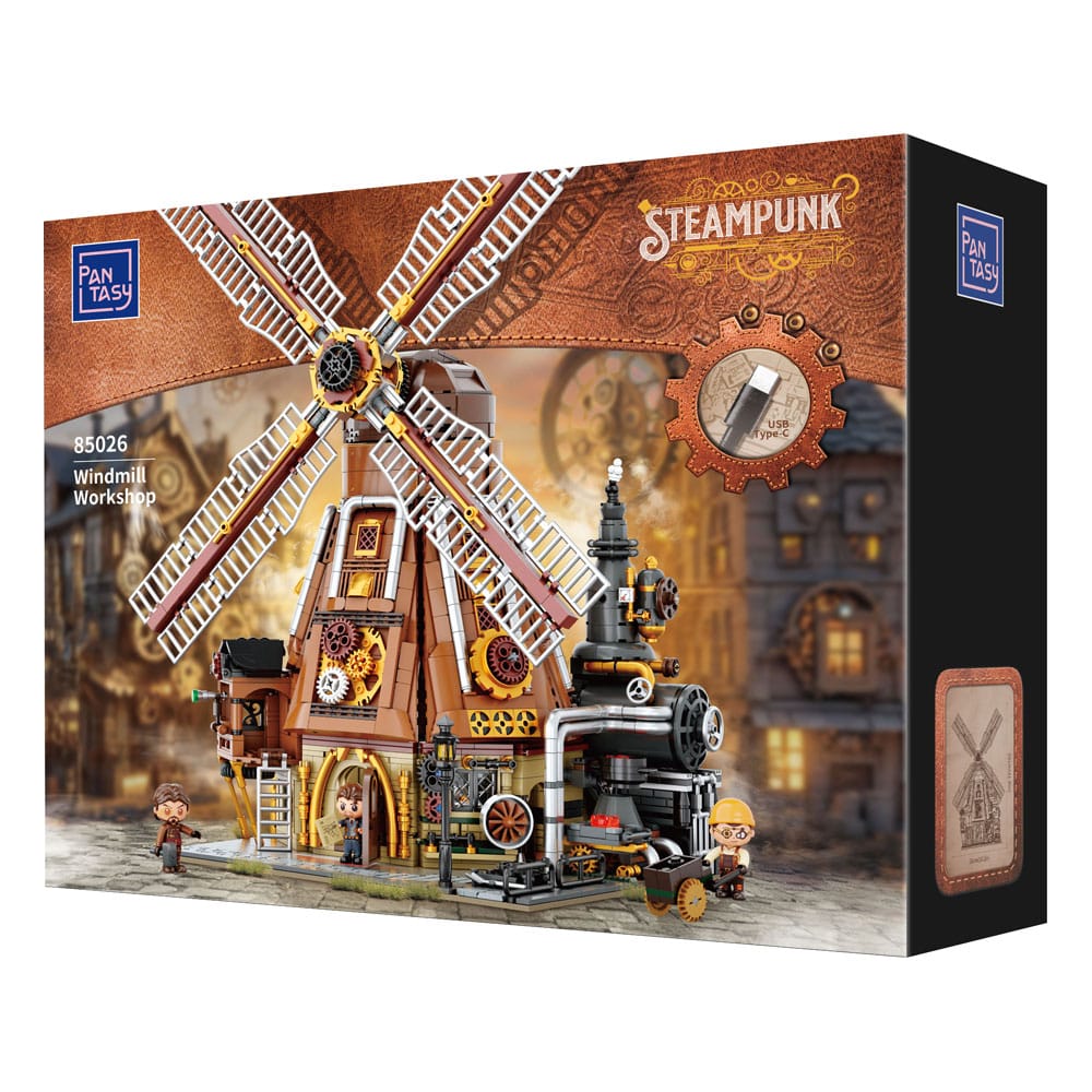 Pantasy Original Jeu de construction Steampunk Windmill Workshop