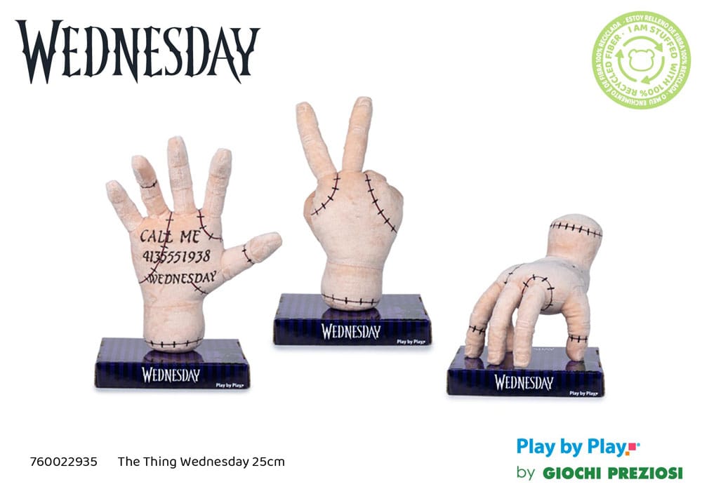 Wednesday assortiment peluches The Thing 25 cm (12)