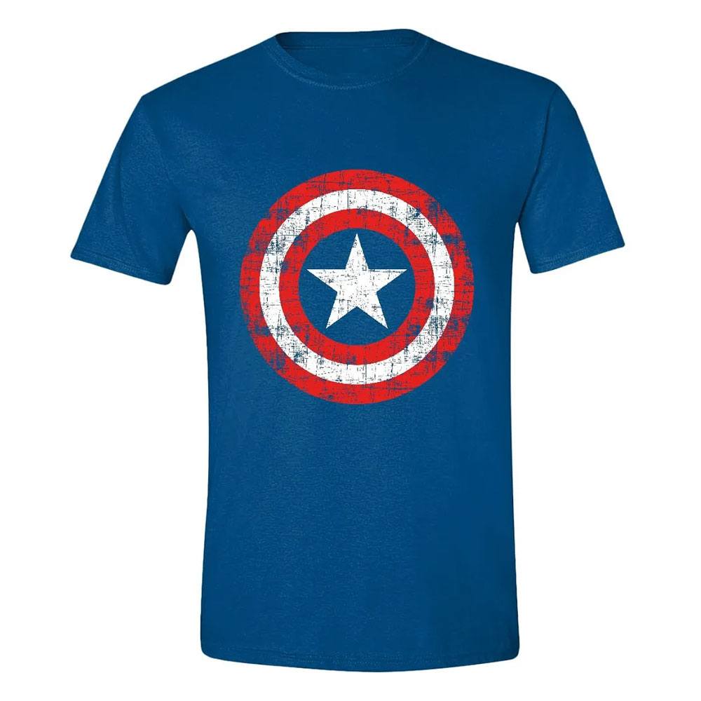 Marvel T-Shirt Captain America Cracked Shield (M)
