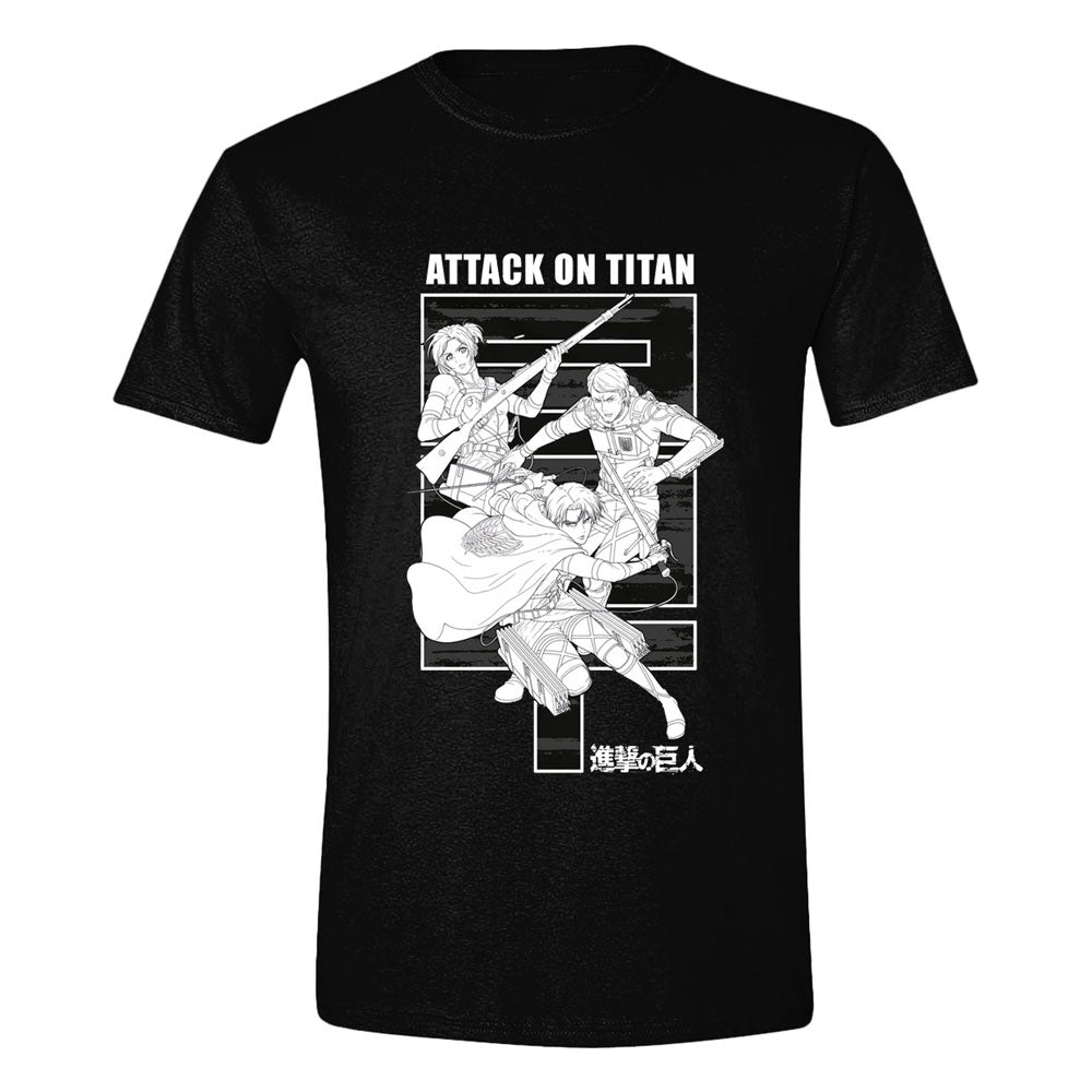 Attack on Titan T-Shirt Monochrome Trio (M)