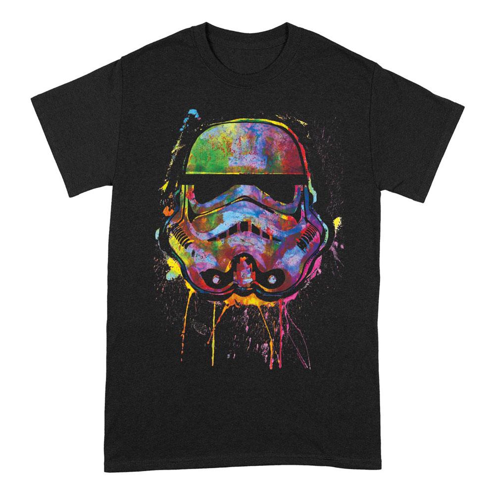 Star Wars T-Shirt Paint Splats Helmet (XL)
