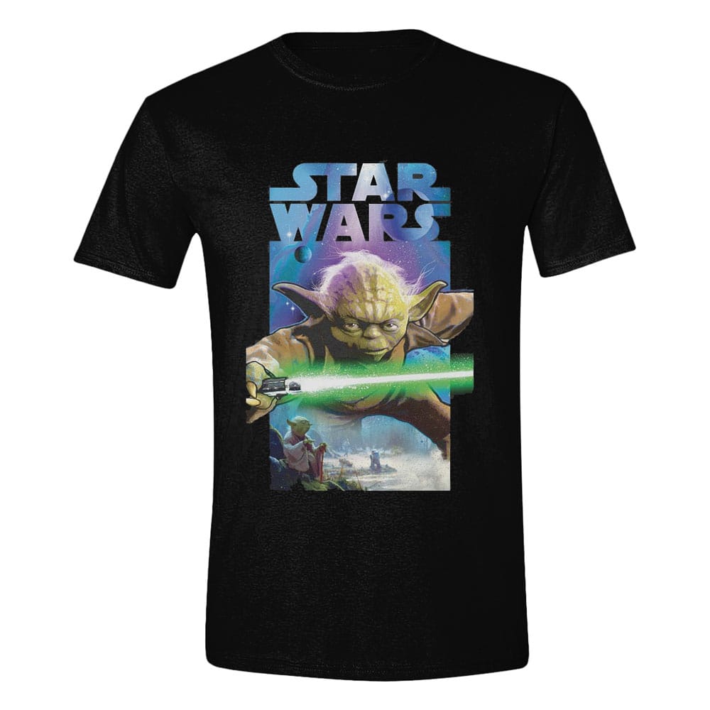 Star Wars T-Shirt Yoda Poster (L)