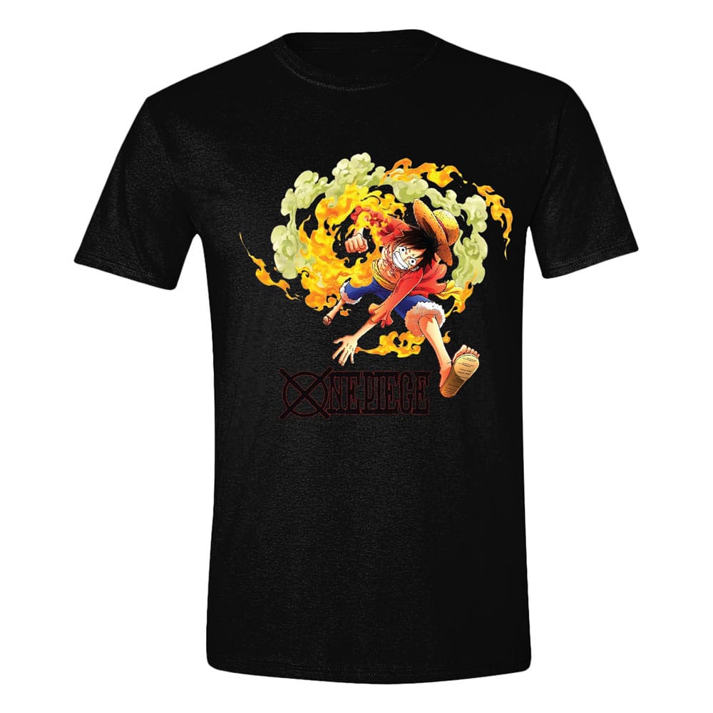 One Piece T-Shirt Luffy Attack (L)