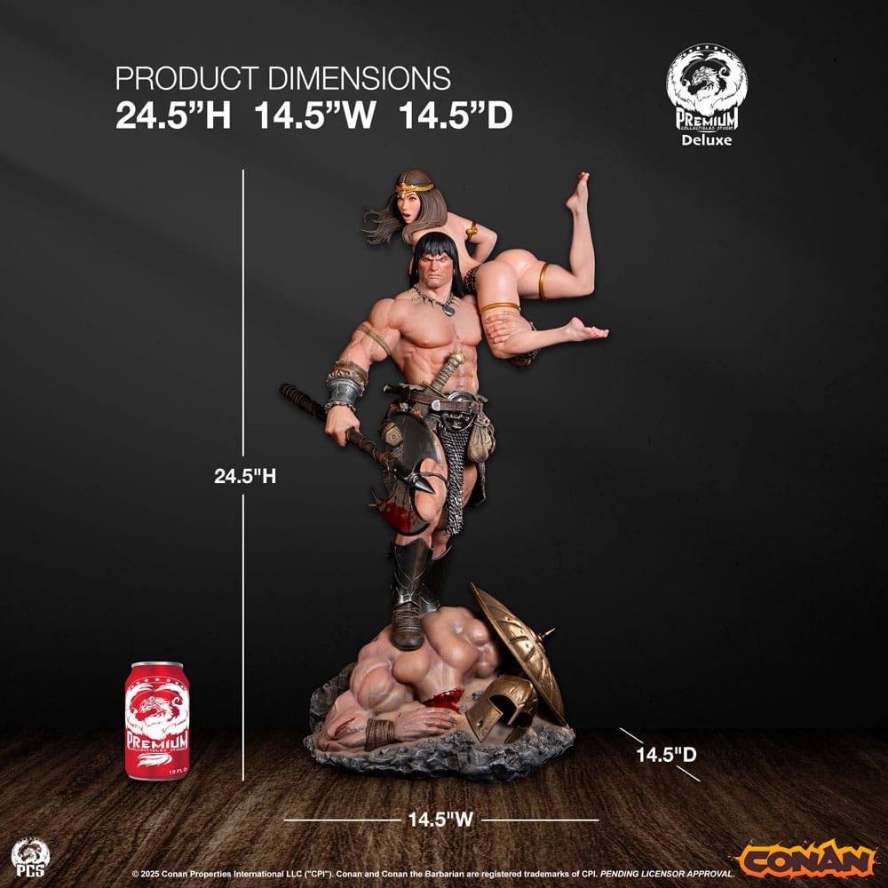 Conan le Barbare statuette 1/4 Conan Deluxe Edition 63 cm