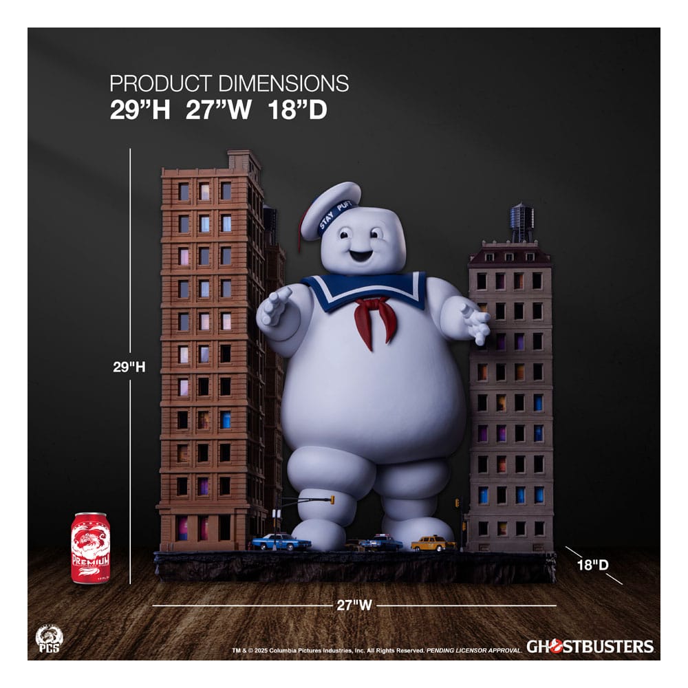 SOS Fantômes diorama Stay Puft Marshmallow Man Deluxe Edition 74 cm