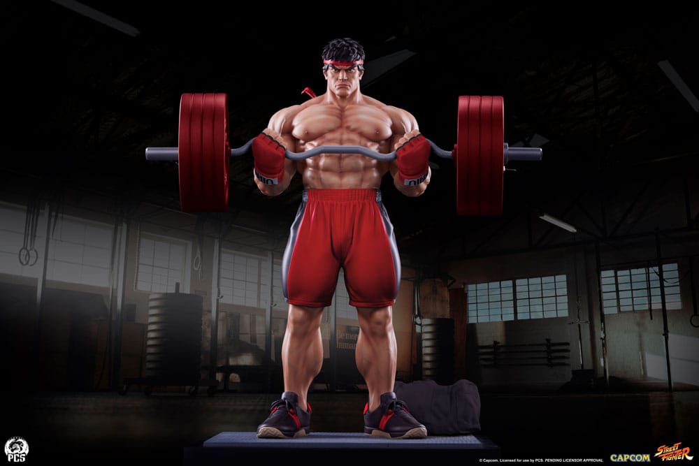 Street Fighter statuette Premier Series 1/4 Ryu: Powerlifting 53 cm