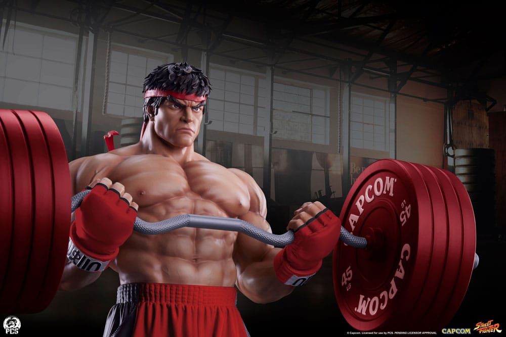 Street Fighter statuette Premier Series 1/4 Ryu: Powerlifting 53 cm