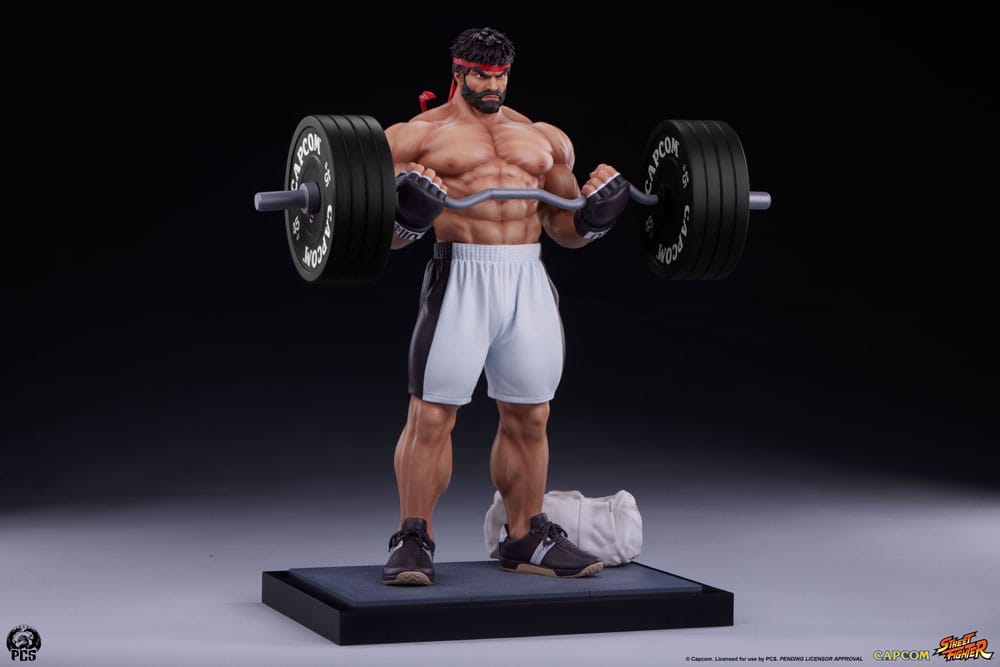 Street Fighter statuette Premier Series 1/4 Ryu Battle Edition: Powerlifting 53 cm