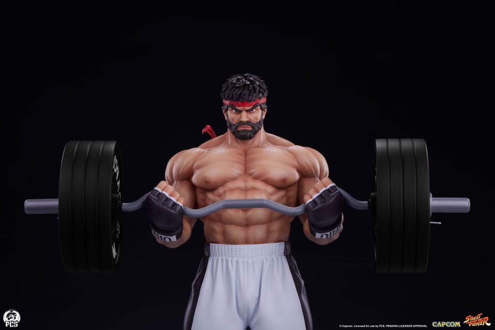 Street Fighter statuette Premier Series 1/4 Ryu Battle Edition: Powerlifting 53 cm