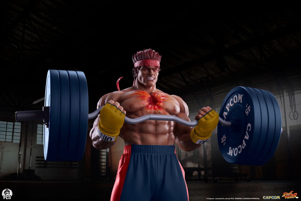 Street Fighter statuette Premier Series 1/4 Evil Ryu: Powerlifting 53 cm