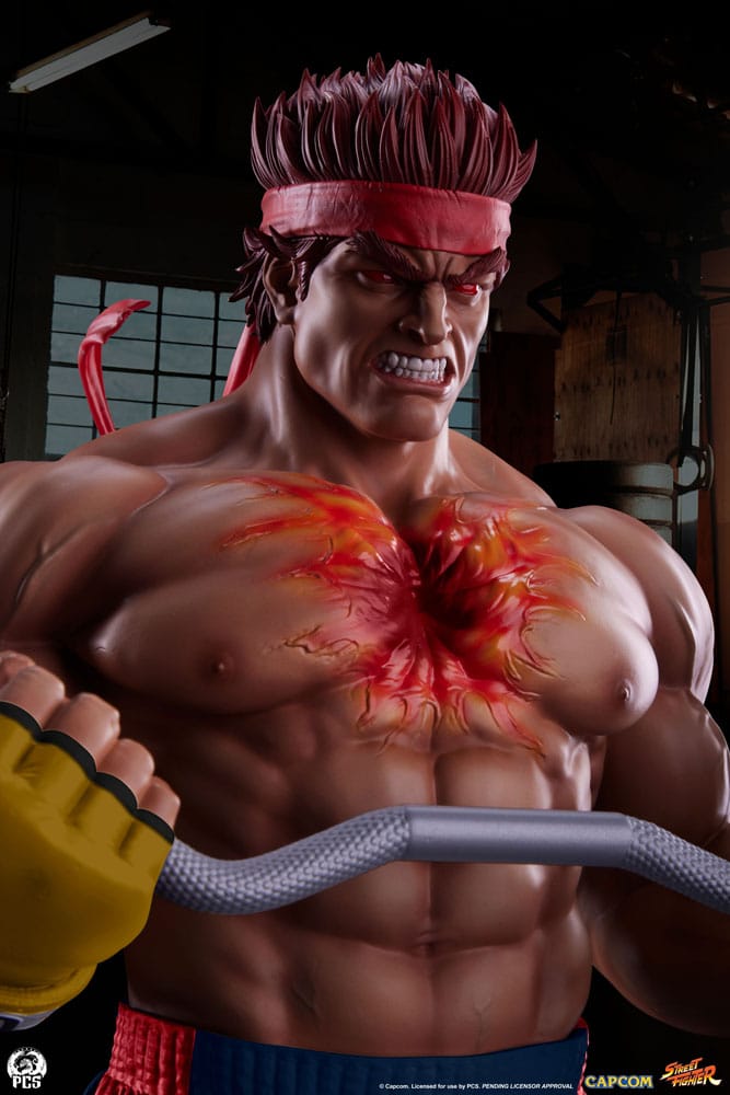 Street Fighter statuette Premier Series 1/4 Evil Ryu: Powerlifting 53 cm