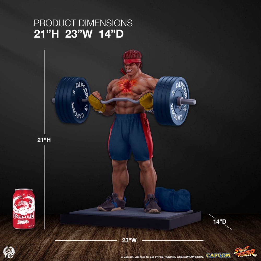 Street Fighter statuette Premier Series 1/4 Evil Ryu: Powerlifting 53 cm