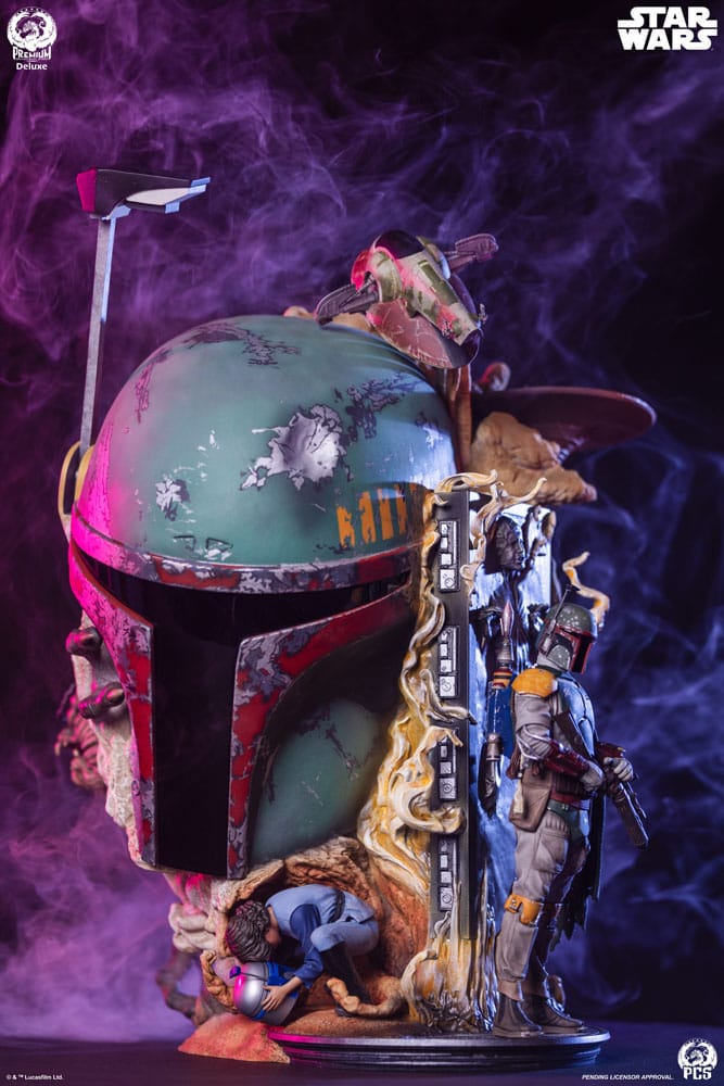 Star Wars L'Empire contre-attaque buste Fine Art Boba Fett Deluxe Edition 50 cm