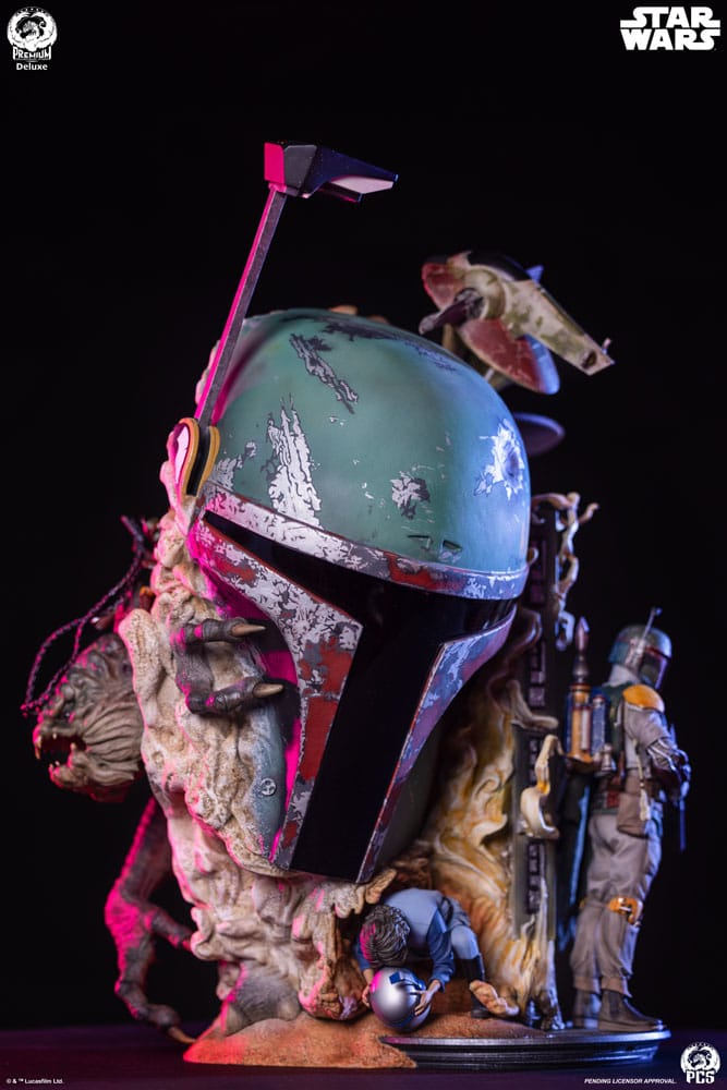 Star Wars L'Empire contre-attaque buste Fine Art Boba Fett Deluxe Edition 50 cm