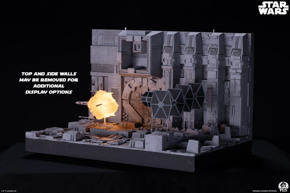 Star Wars Movie Moments mini scale diorama Trench Run 23 cm