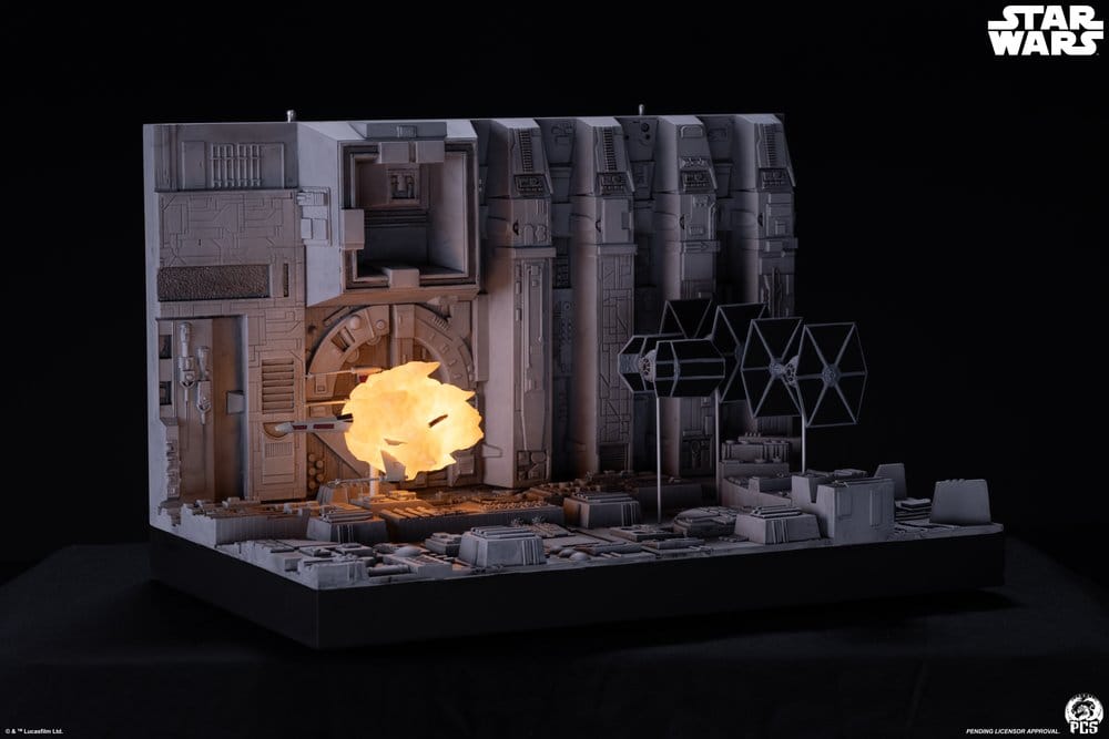 Star Wars Movie Moments mini scale diorama Trench Run 23 cm