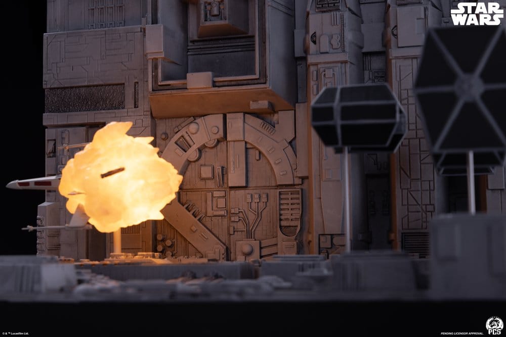 Star Wars Movie Moments mini scale diorama Trench Run 23 cm