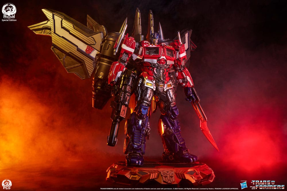 Transformers statuette Museum Scale Optimus Prime Jet Convoy Edition 87 cm