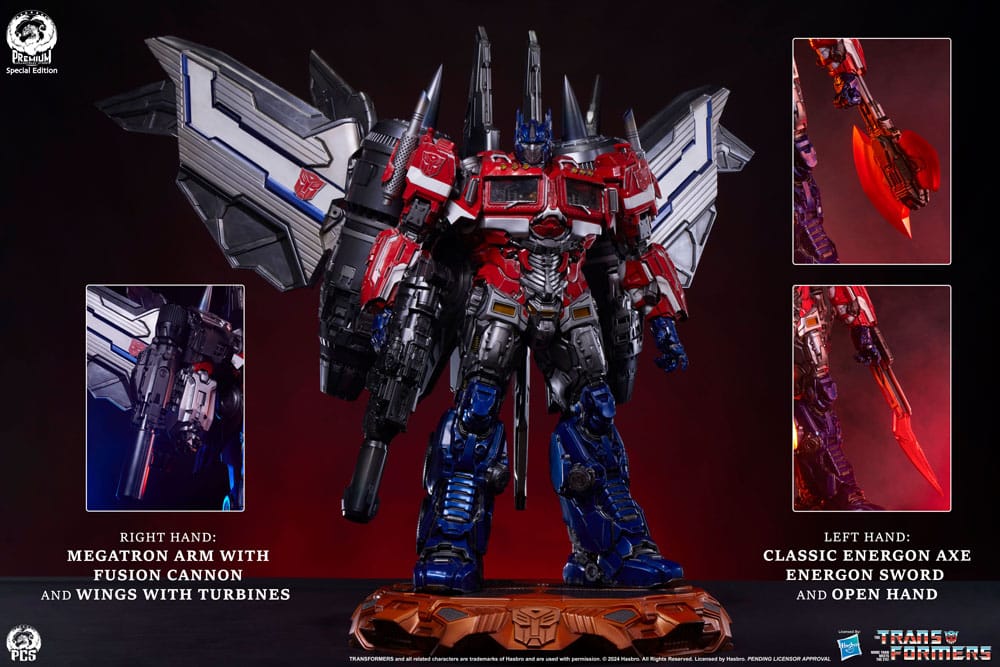 Transformers statuette Museum Scale Optimus Prime Jet Convoy Edition 87 cm
