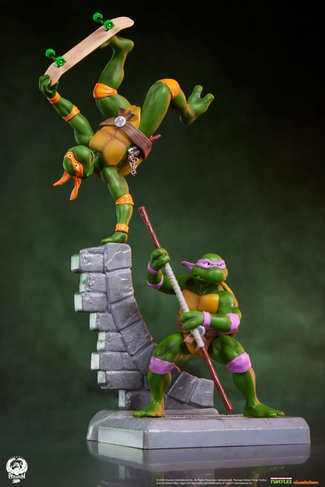 Tortues Ninja pack 4 statuette PVC Sabretooth 20 cm