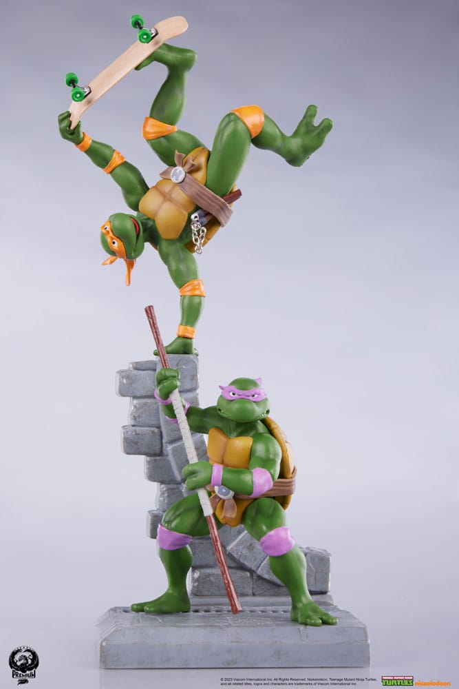 Tortues Ninja pack 4 statuette PVC Sabretooth 20 cm