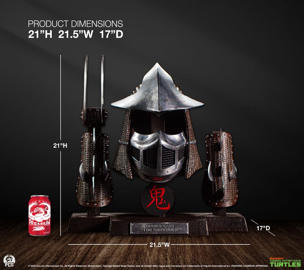 Les Tortues ninja ensemble d'armure Life-Size Shredder (Electroplated Edition) 53 cm