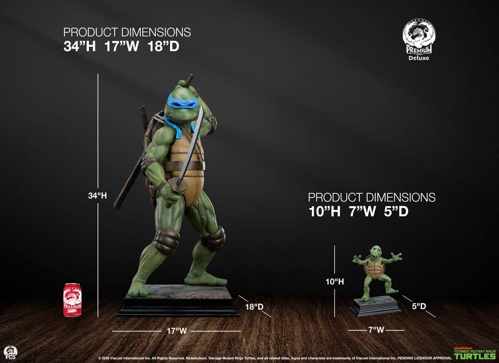 Les Tortues ninja statuette 1/2 Leonardo Deluxe Edition 86 cm