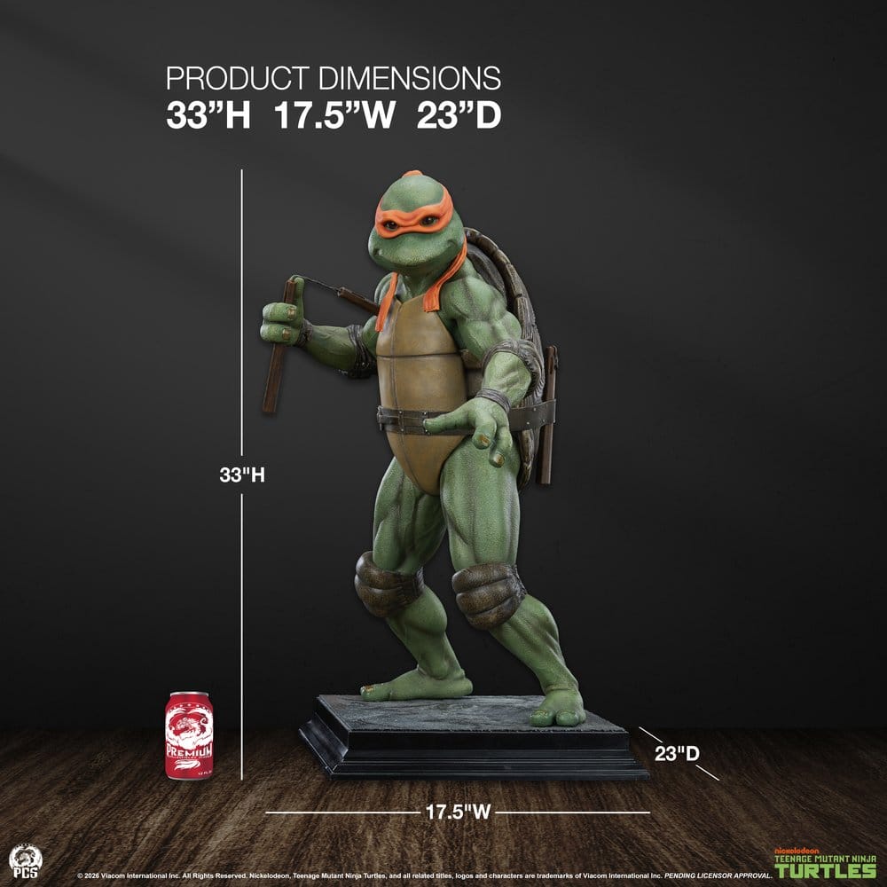 Les Tortues ninja statuette 1/2 Michelangelo 84 cm
