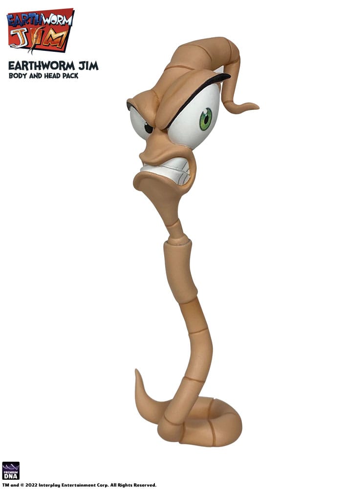 Earthworm Jim accessoires Wave 1: Worm Body & Jim Heads Accessory Pack