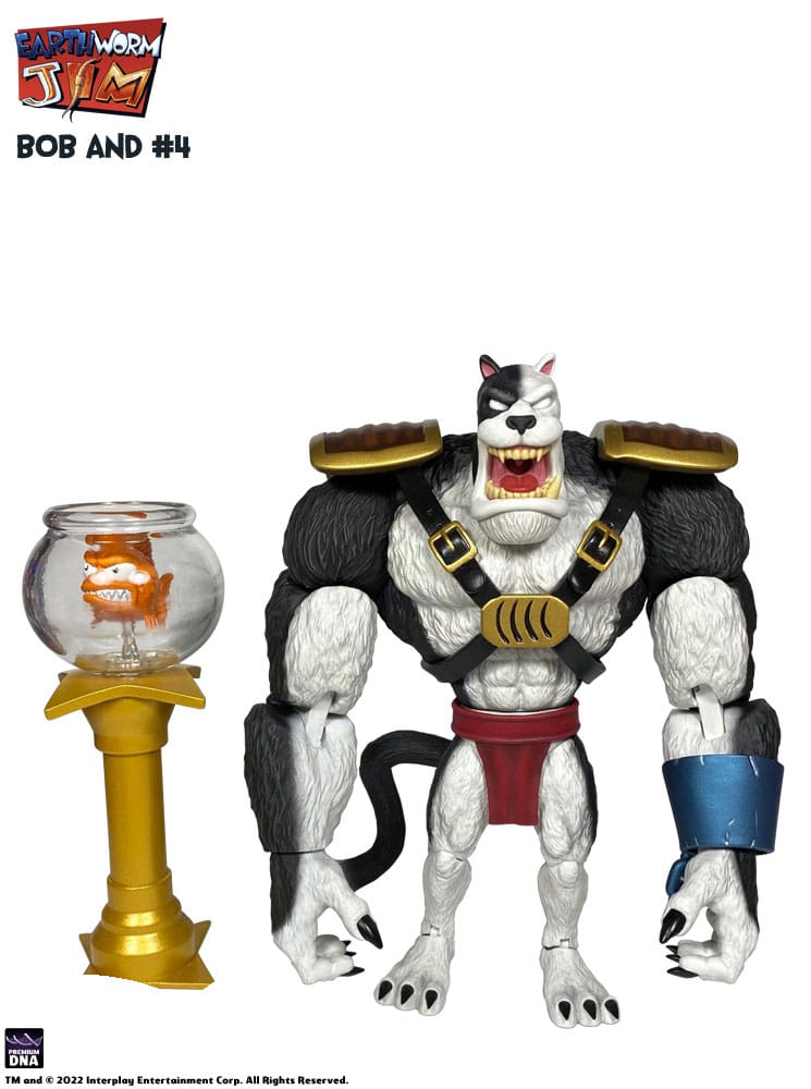 Earthworm Jim figurine Wave 1: Bob the Killer Goldfish & #4 15 cm