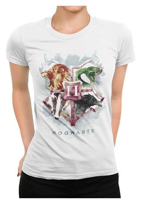 Harry Potter T-Shirt Water Colour Crest (L)
