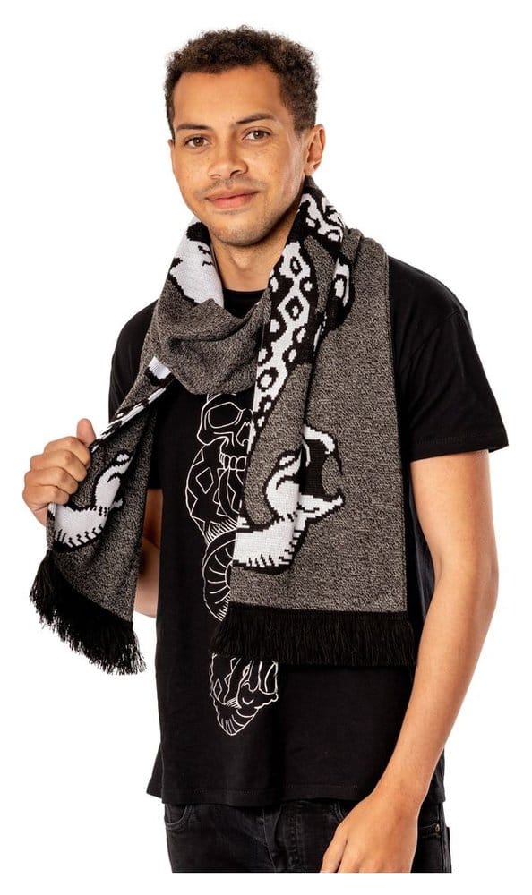 Harry Potter écharpe Dark Arts Spell Long Length Grey