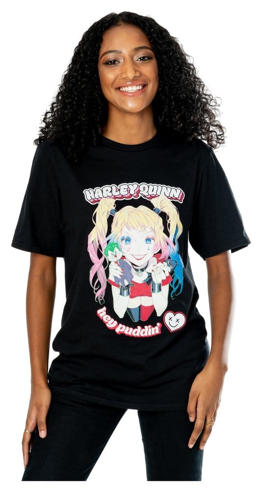 DC T-Shirt Harley Quinn Anime Puddin' (M)