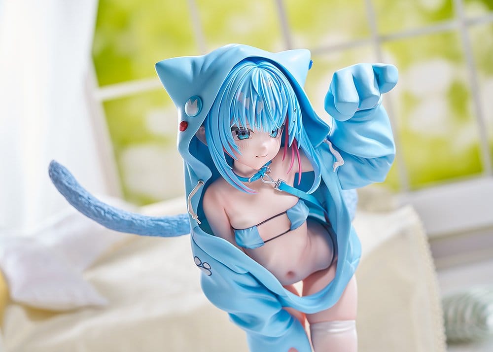 Virtual illustrator Kanzarin figurine PVC 1/6 kanzarin-chan: Cat-Eared Hoodie Ver. 26 cm