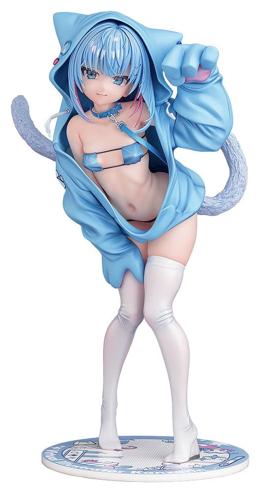 Virtual illustrator Kanzarin figurine PVC 1/6 kanzarin-chan: Cat-Eared Hoodie Ver. 26 cm