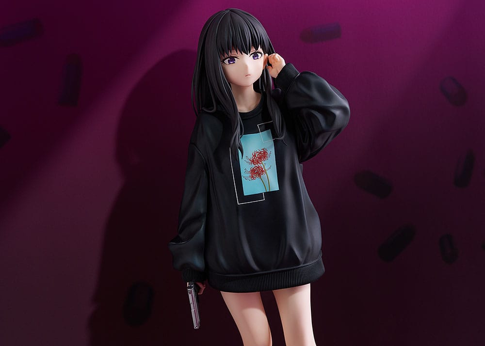 Lycoris Recoil statuette PVC 1/7 Takina Inoue: Oversized Sweatshirt Ver. 25 cm