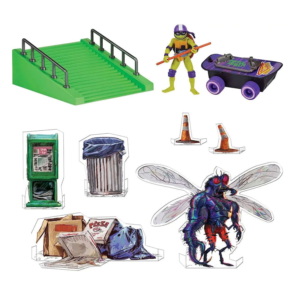 Teenage Mutant Ninja Turtles: Mutant Mayhem Build N' Shred Skatepark Assortiment (8)
