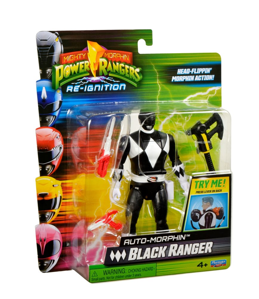 Power Rangers Figurine Auto-Morphin Black Ranger 12 cm