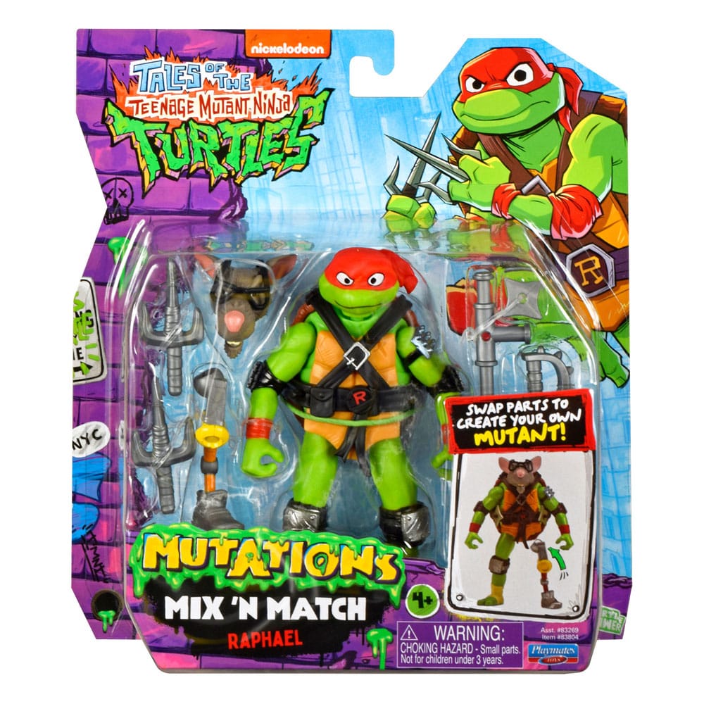 Tales of the Teenage Mutant Ninja Turtles : Légendes des Tortues Ninja bâtiment Figurine Mix 'n Match Raphael 12 cm